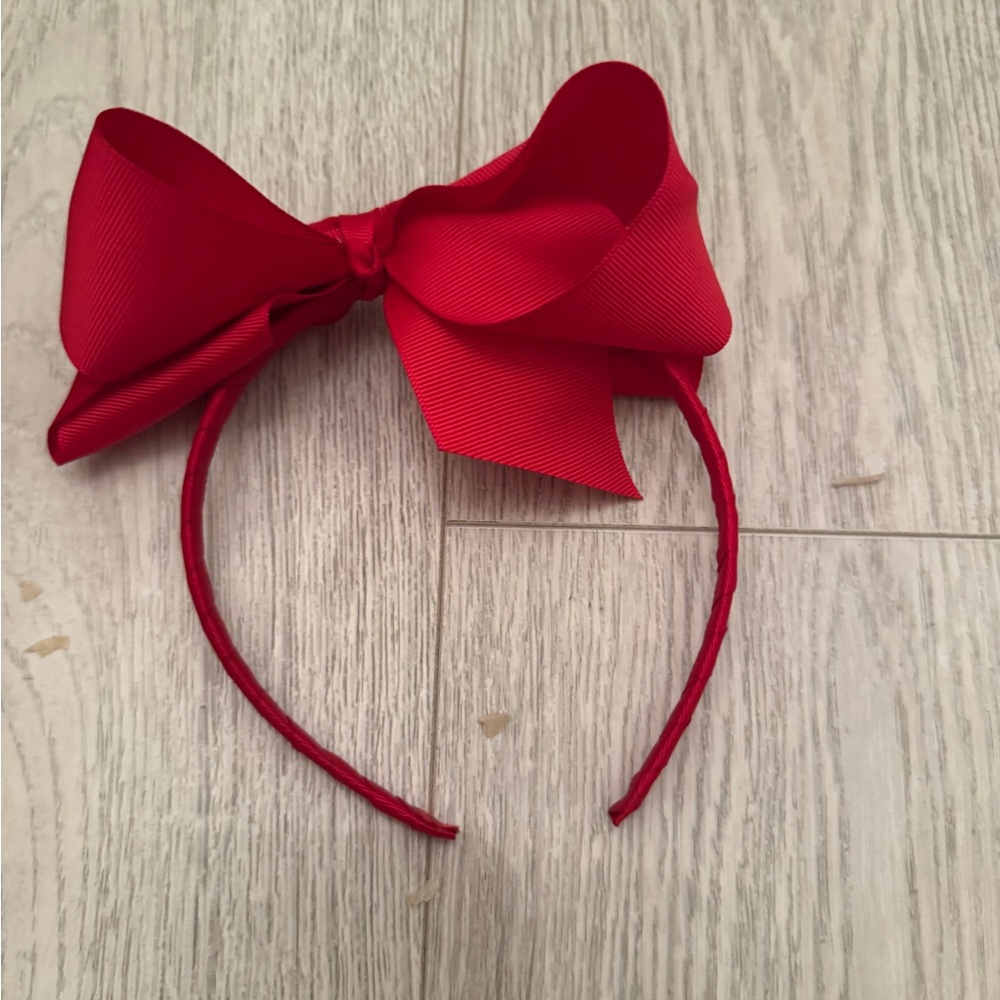 Red Bow Headband